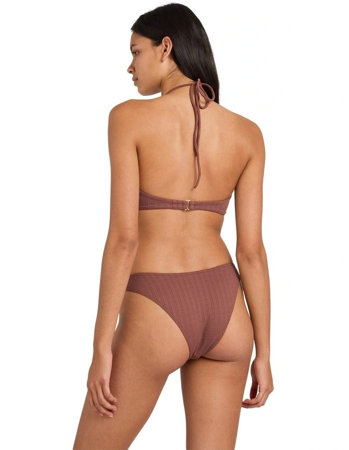 Pucker Medium Bikini Botom in Terra Brown image 2