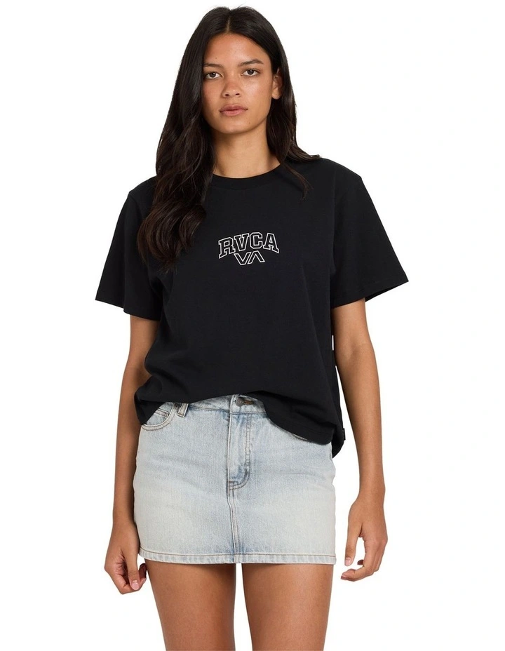 Mini Denim Skirt in Bleached Indigo image 1