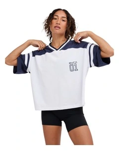 RVCA 01 Knit T-Shirt in Navy