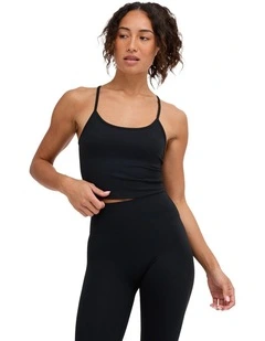 RVCA Longline Tank Top in Black