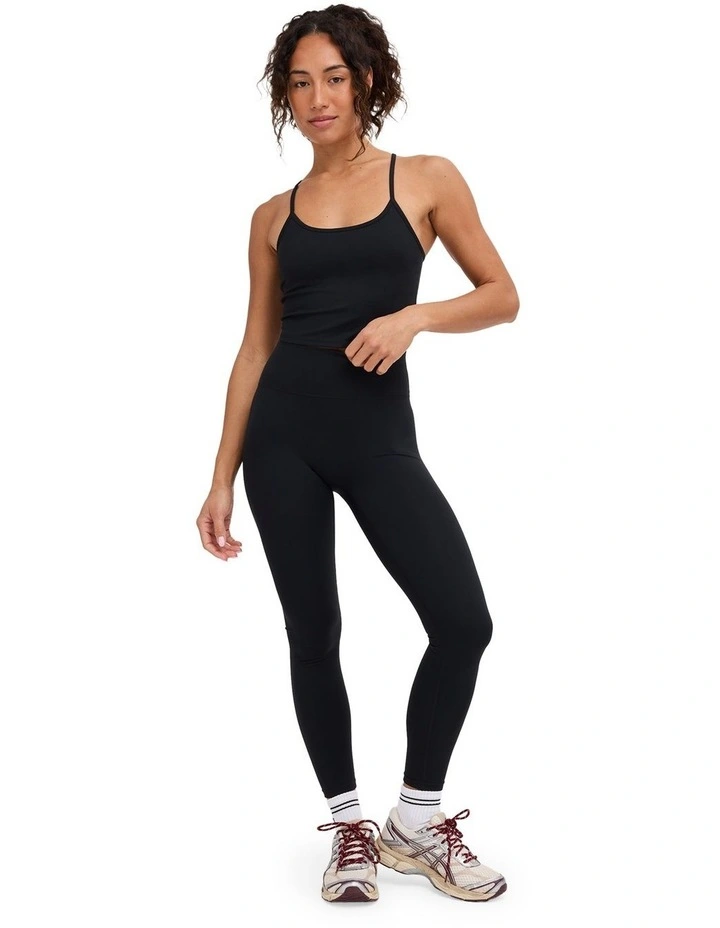 RVCA Longline Tank Top in Black image 5