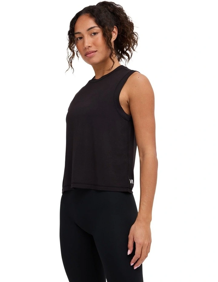 Muscle Tank Top in RVCA Black image 3
