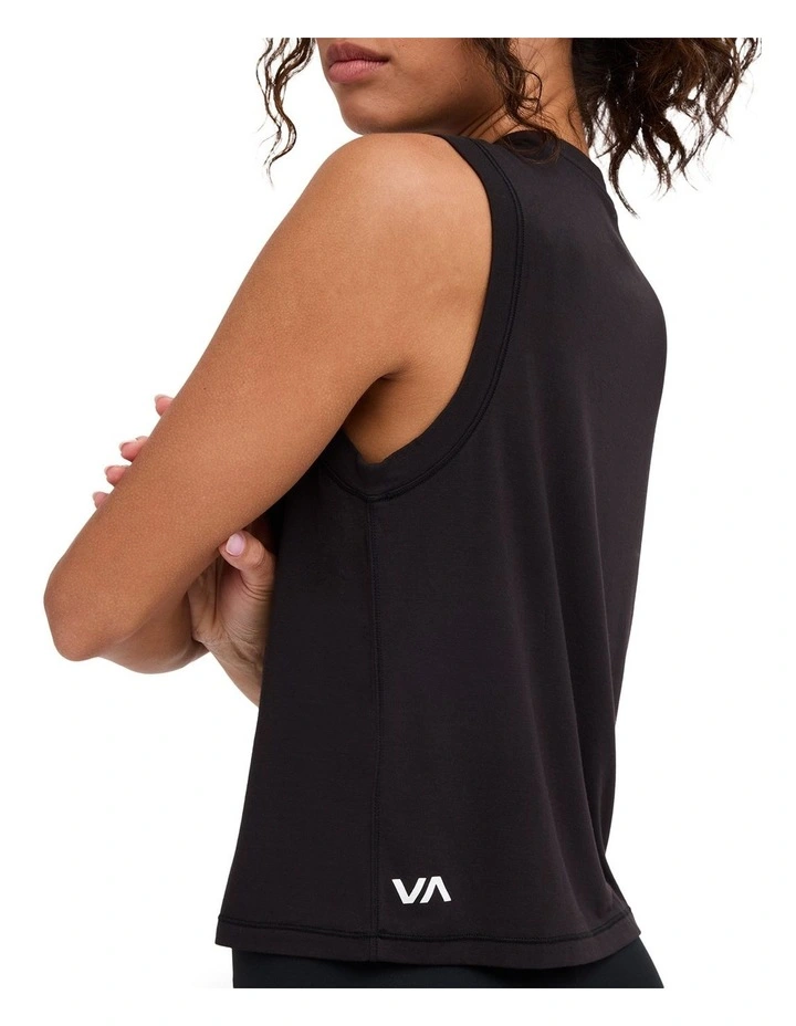 Muscle Tank Top in RVCA Black image 4
