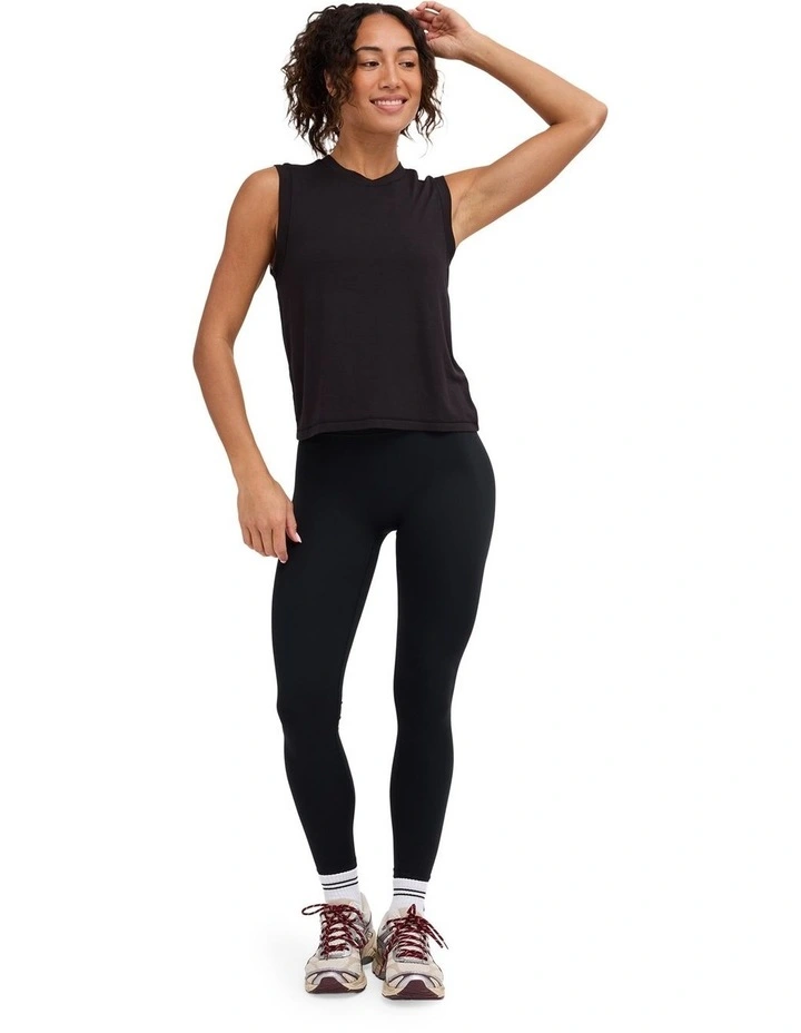 Muscle Tank Top in RVCA Black image 5