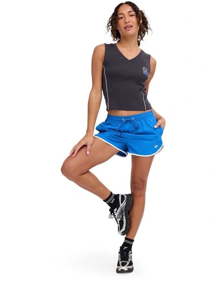 RVCA V-Neck Tank Top in RVCA Black image 5