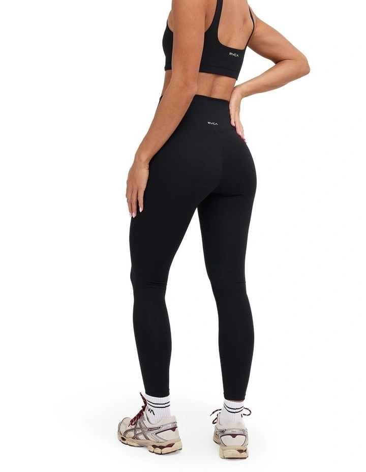 RVCA Leggings in RVCA Black image 2