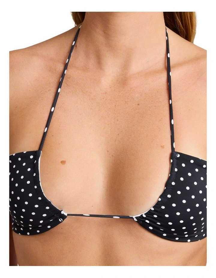 Polka Dot Bandeau Top in Multi image 4