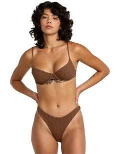 Chevy Grooves 90S Underwire Top in Chocolate