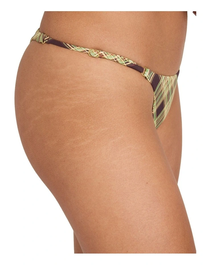 Boulevard Plaid Ultra Skimpy Bikini Bottom in Chocolate image 4