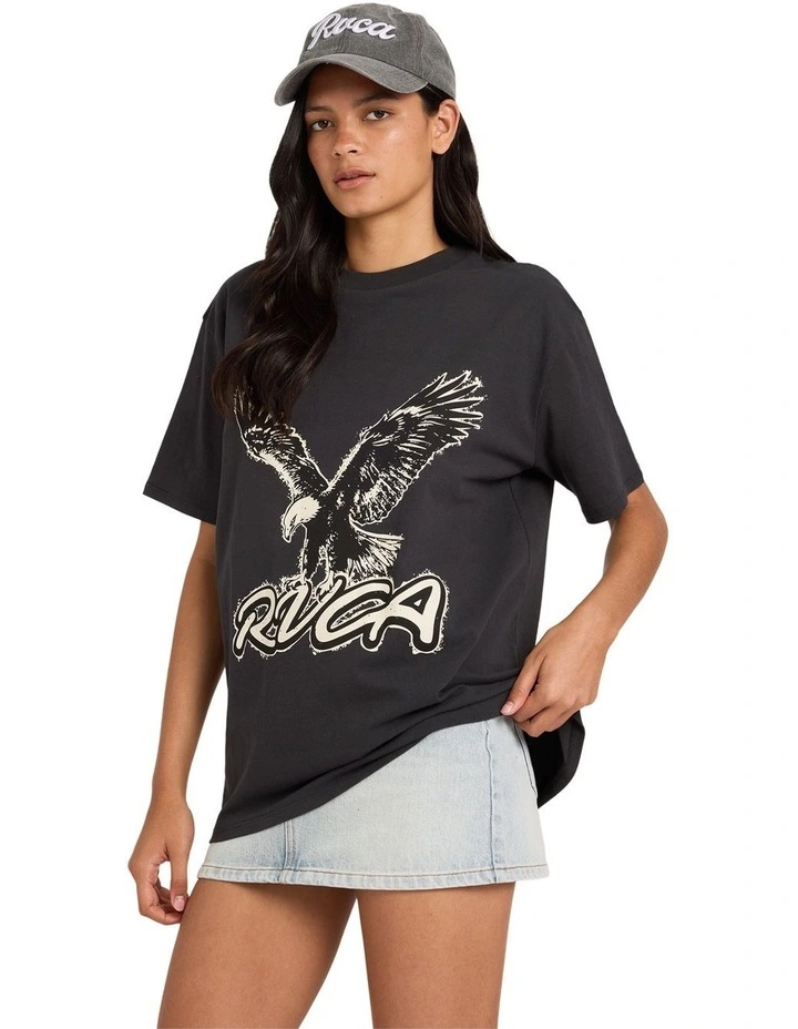 Natures Calling Relaxed T-Shirt in Washed Black image 3