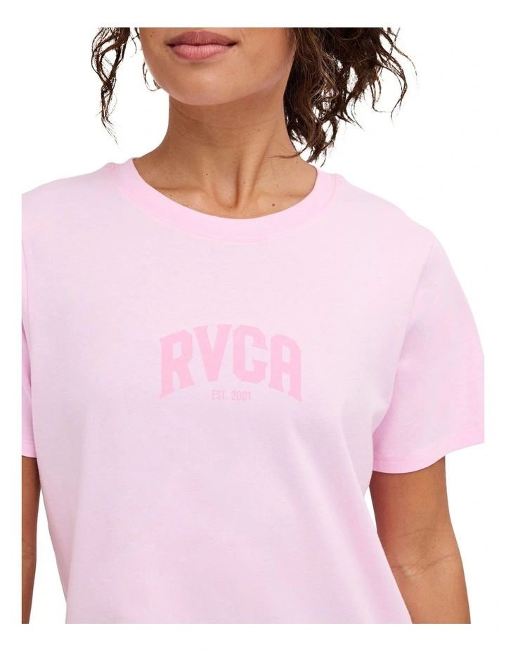RVCA Core T-Shirt in Strawberry Cream image 4