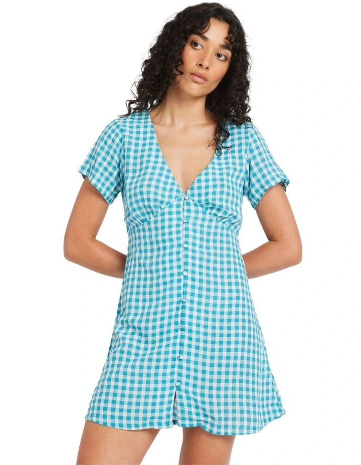 Joan Mini Dress in Moondust image 1