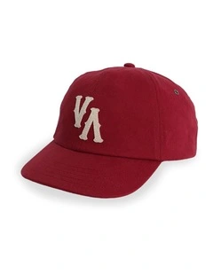 Dugout Dad Cap in Ruby Red