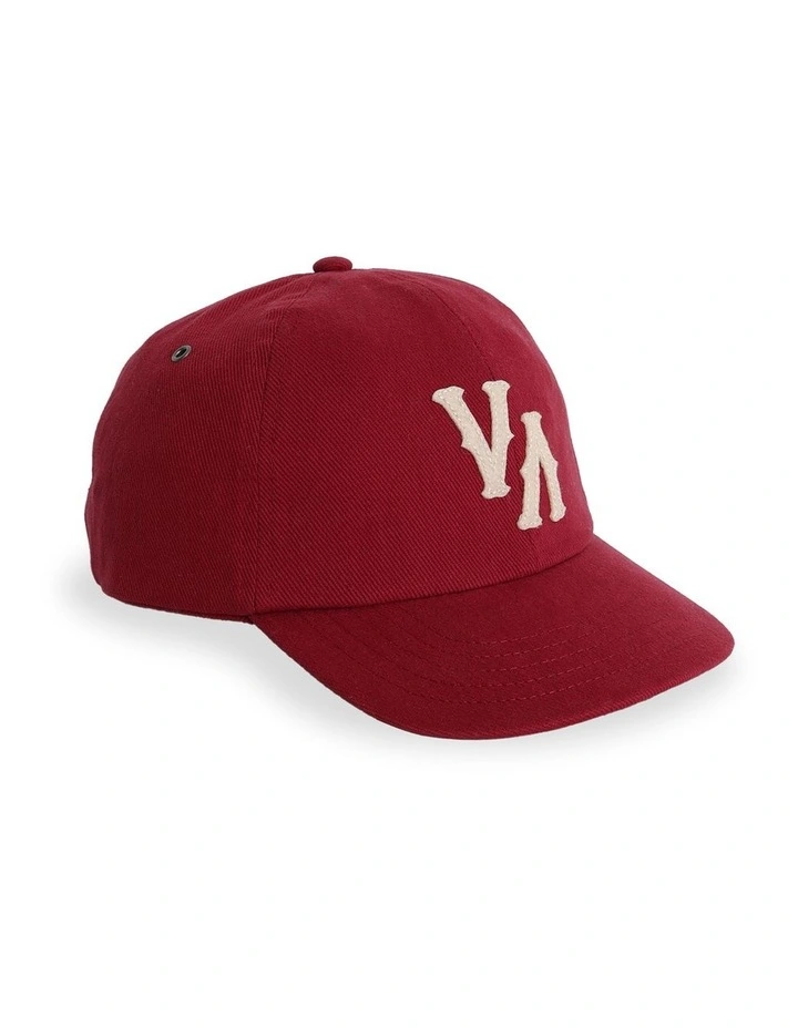 Dugout Dad Cap in Ruby Red image 3
