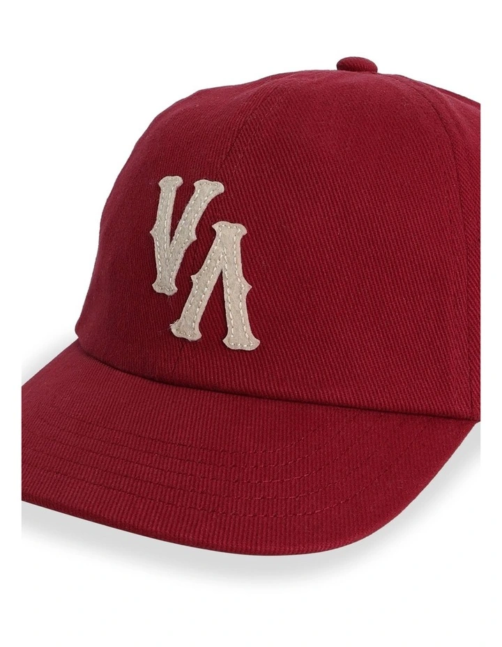 Dugout Dad Cap in Ruby Red image 4