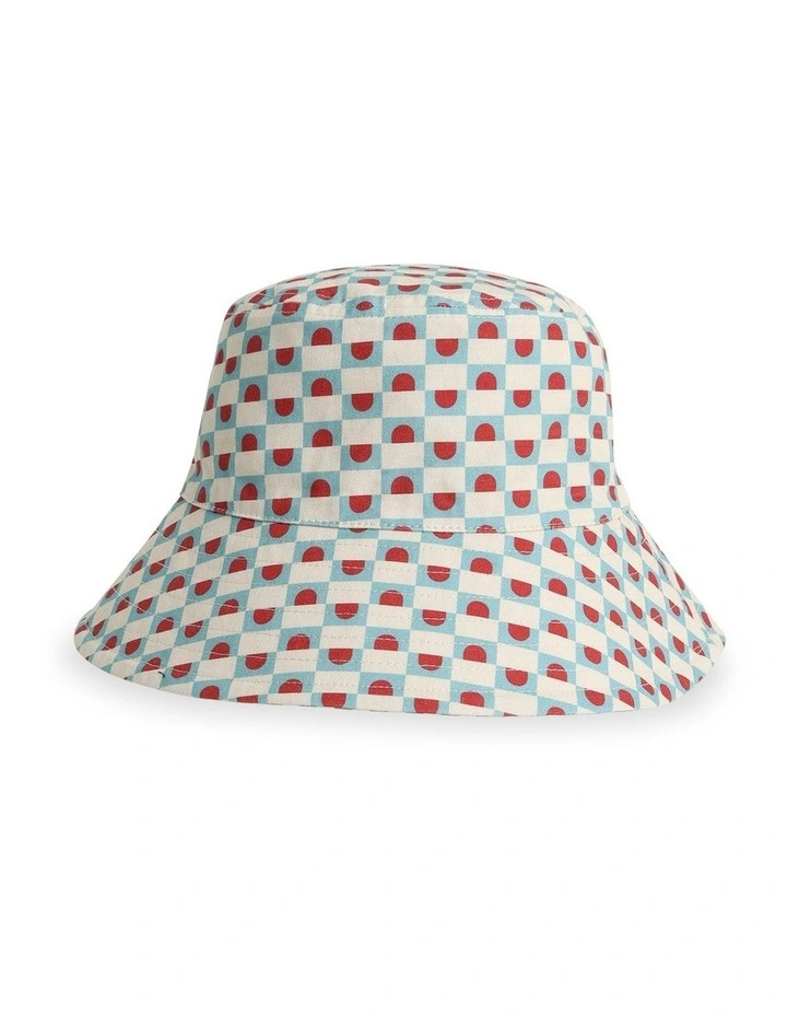 The Drean Revesible Bucket Hat in Sky Blue image 2