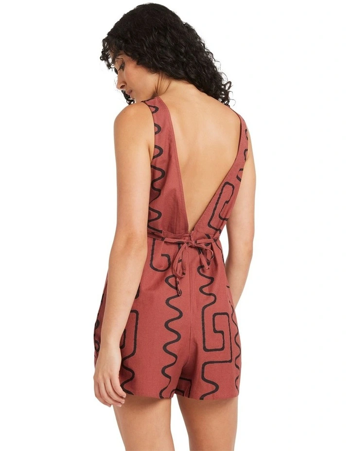 Sunnie Jumper Cover Up Romper in Mahogany image 3