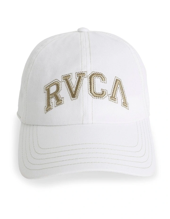 Contrast Stitch Dad Cap In Vintage White image 1