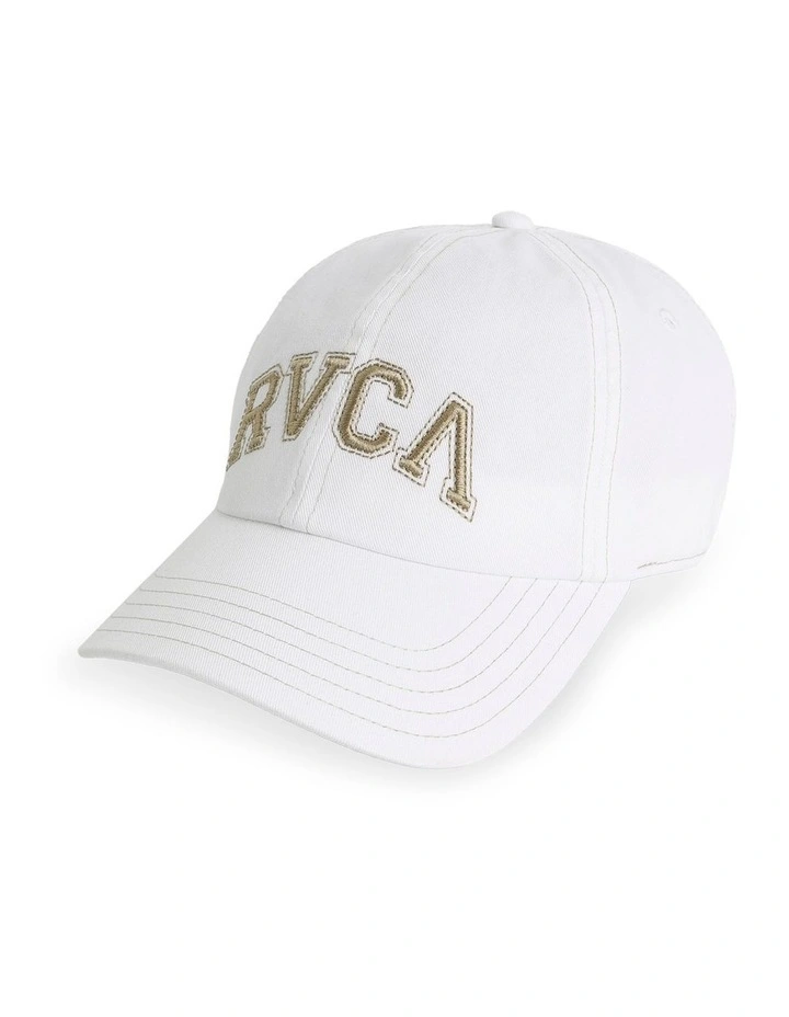 Contrast Stitch Dad Cap In Vintage White image 2