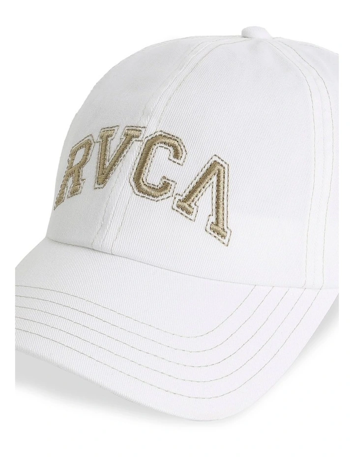 Contrast Stitch Dad Cap In Vintage White image 4