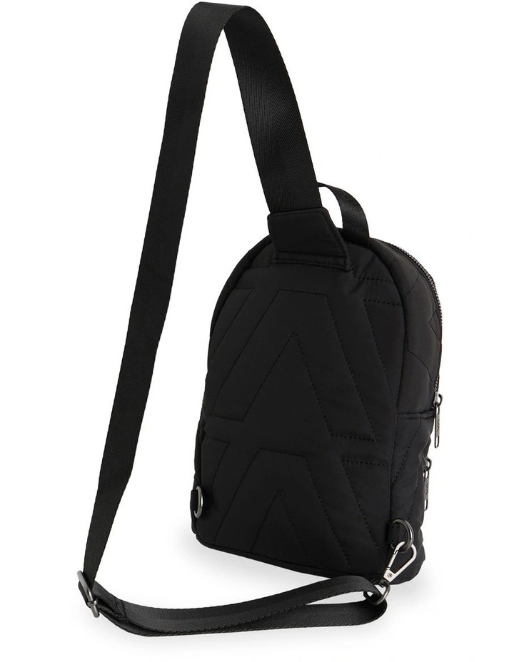 Quilted Sling Bag in Rvca Black image 2