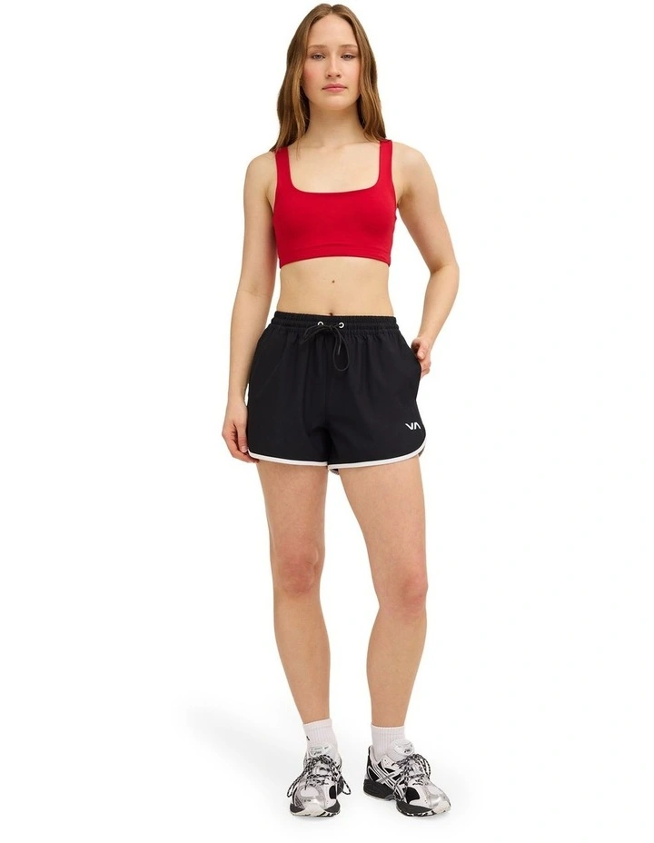 Rvca Sports Crop Top In Scarlet image 5