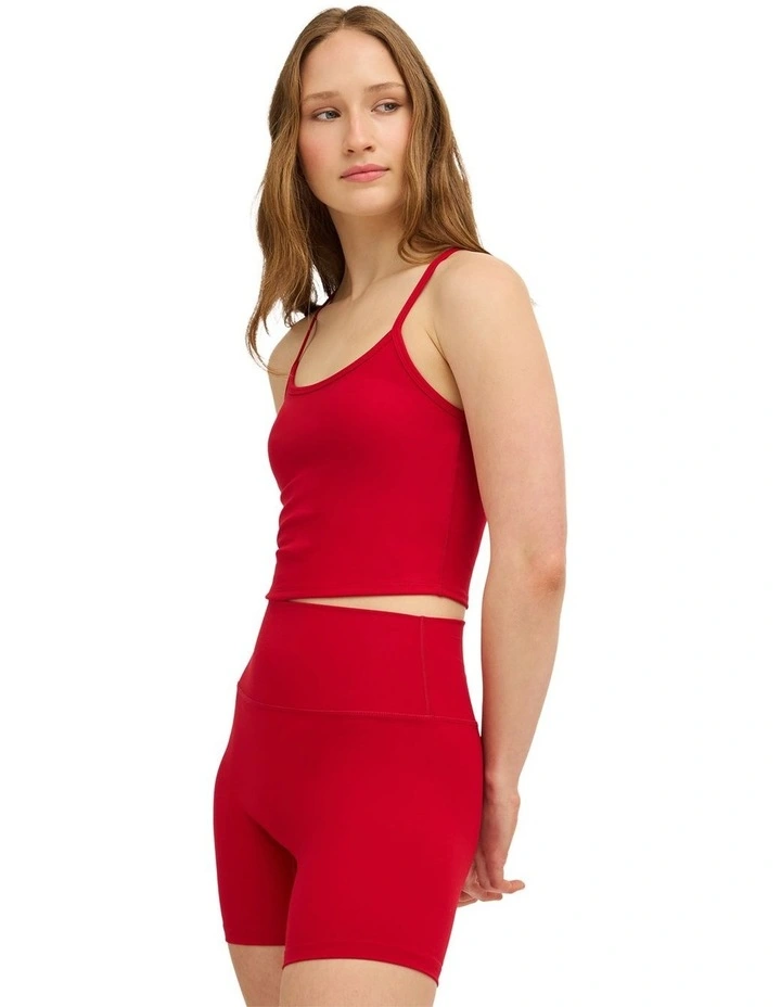 RVCA Longline Tank Top In Scarlet image 3