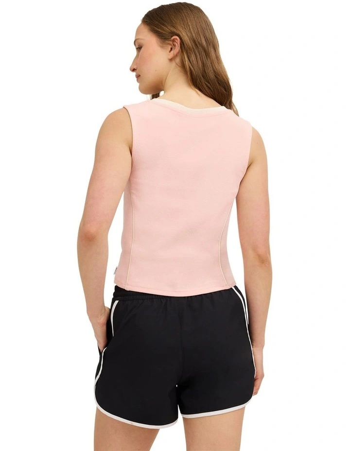 Unity V-Neck Tank Top In Sea Pink image 2