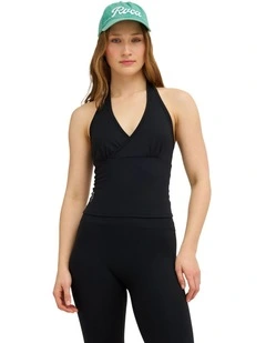 VA Classic Halter Top In Rvca Black