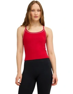 VA Classic Strapy Tank Top In Scarlet