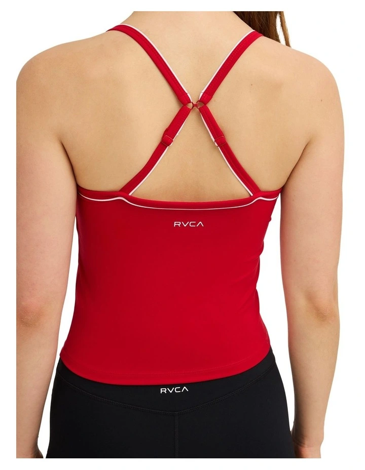 VA Classic Strapy Tank Top In Scarlet image 4