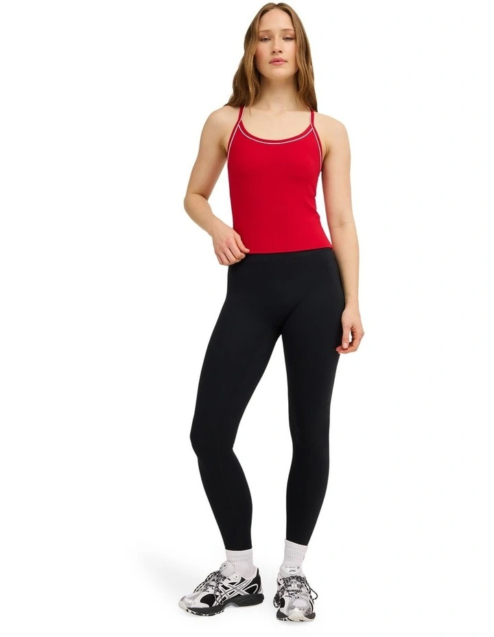 VA Classic Strapy Tank Top In Scarlet image 5