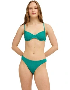 Chevy Grooves 90S Underwire Bikini Top In Ivy