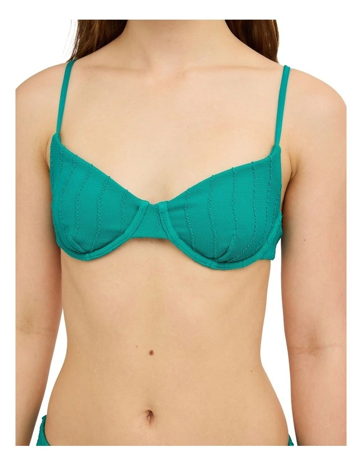 Chevy Grooves 90S Underwire Bikini Top In Ivy image 4