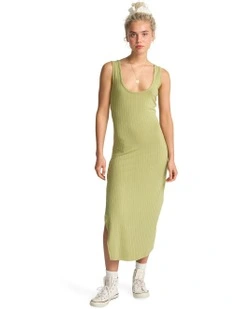 Take A Look Midi Dress in Avocado
