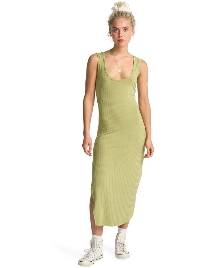 Take A Look Midi Dress in Avocado image 1