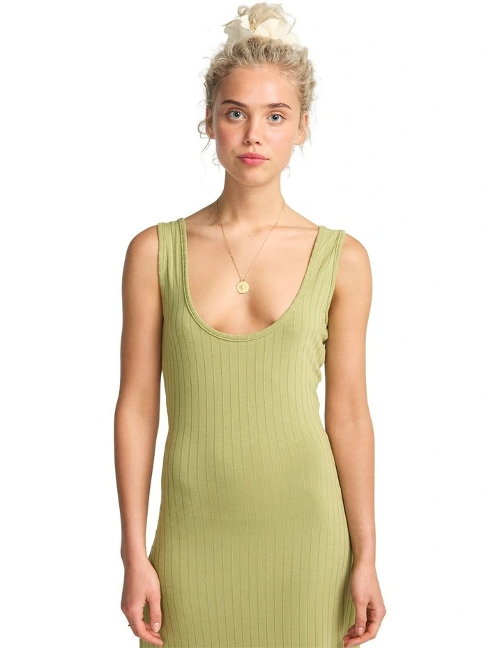 Take A Look Midi Dress in Avocado image 4