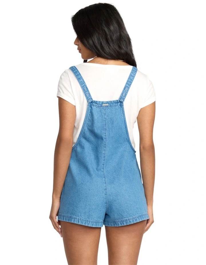 Beach Crush Denim Overalls Blue image 2