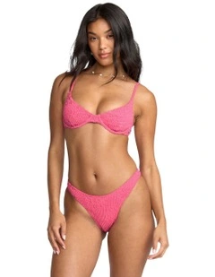 We're Wild Demi Underwire Bikini Top in Orange