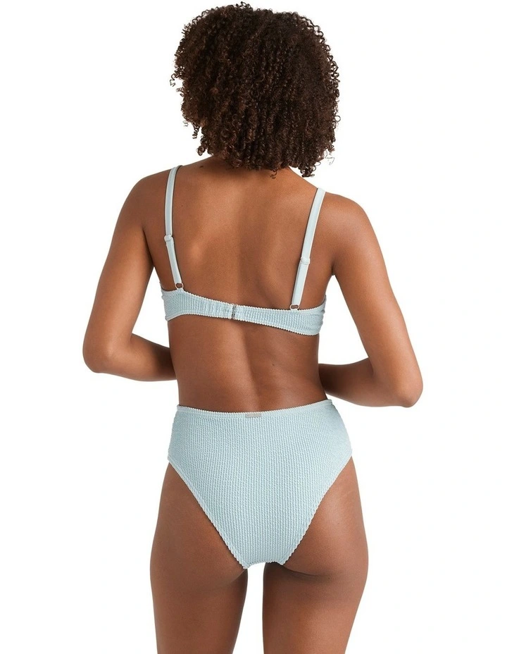 Summer High Waist Bikini Bottom in Blue image 4