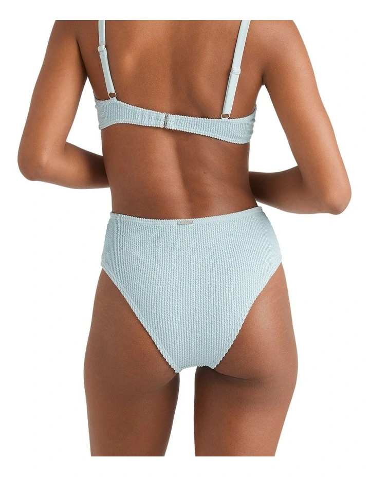 Summer High Waist Bikini Bottom in Blue image 5
