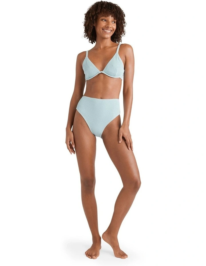 Summer High Waist Bikini Bottom in Blue image 6