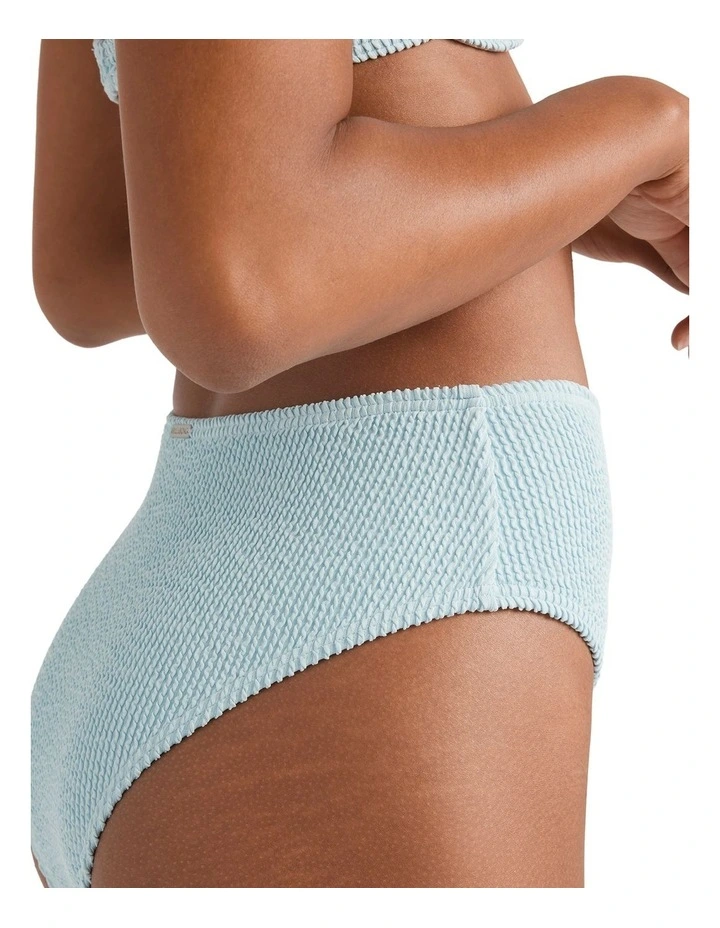 Summer High Waist Bikini Bottom in Blue image 7