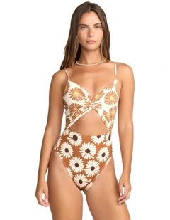 Fresh Daze Mika One Piece Swimsuit Brown