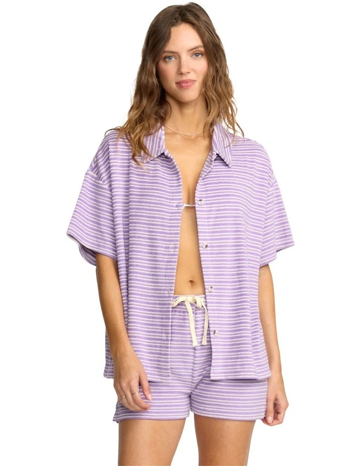 Josie Crush Cover Up Shirt Purple image 1