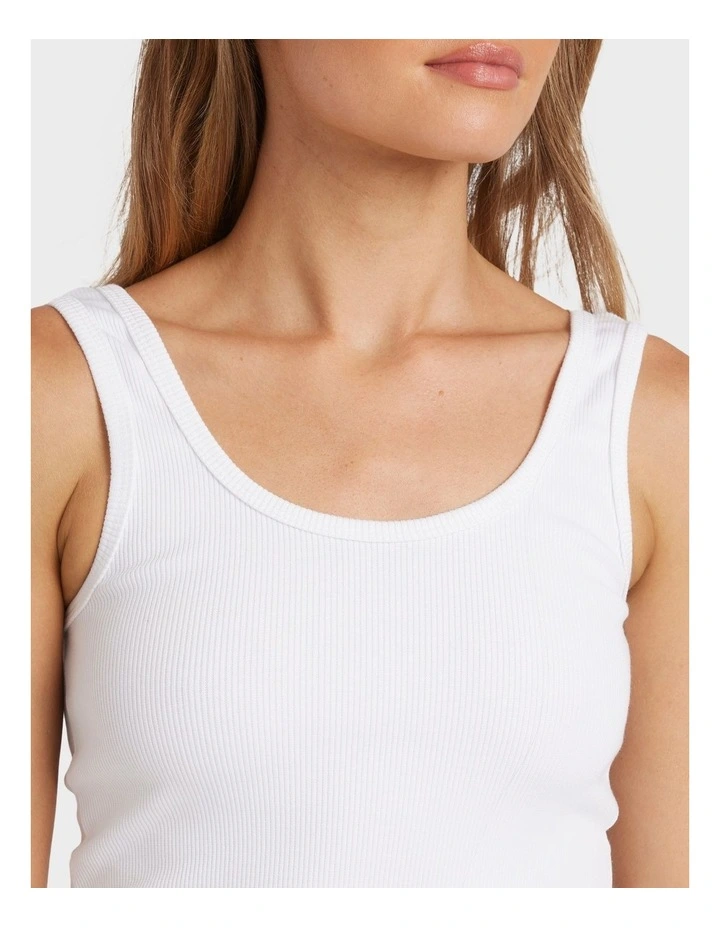 Everyday Tank Top in White image 4