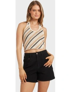 All Out Sweater Halter Top in Multi