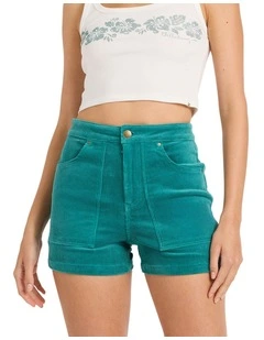 Good Era High Waist Shorts in Green