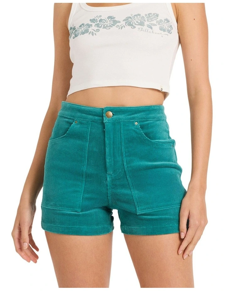 Good Era High Waist Shorts in Green image 1