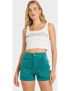 Good Era High Waist Shorts in Green